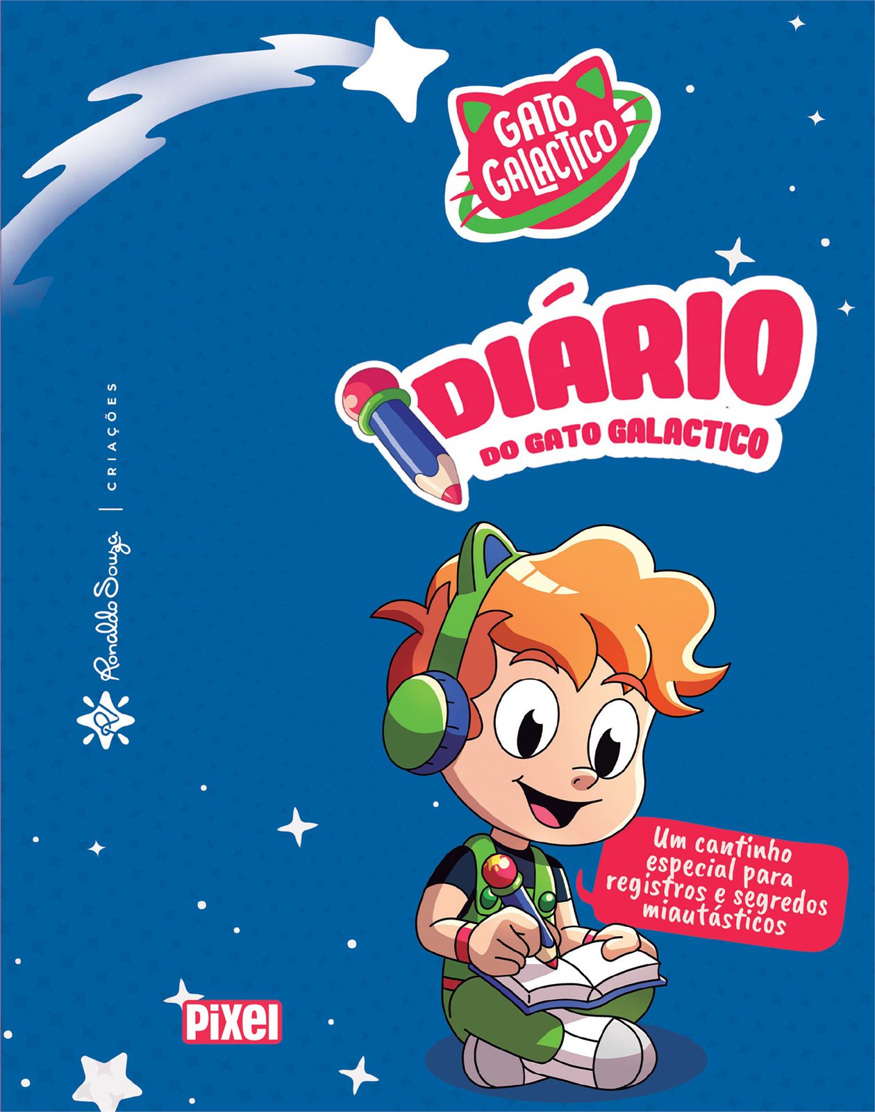 Capa de Diário Gato Galactico