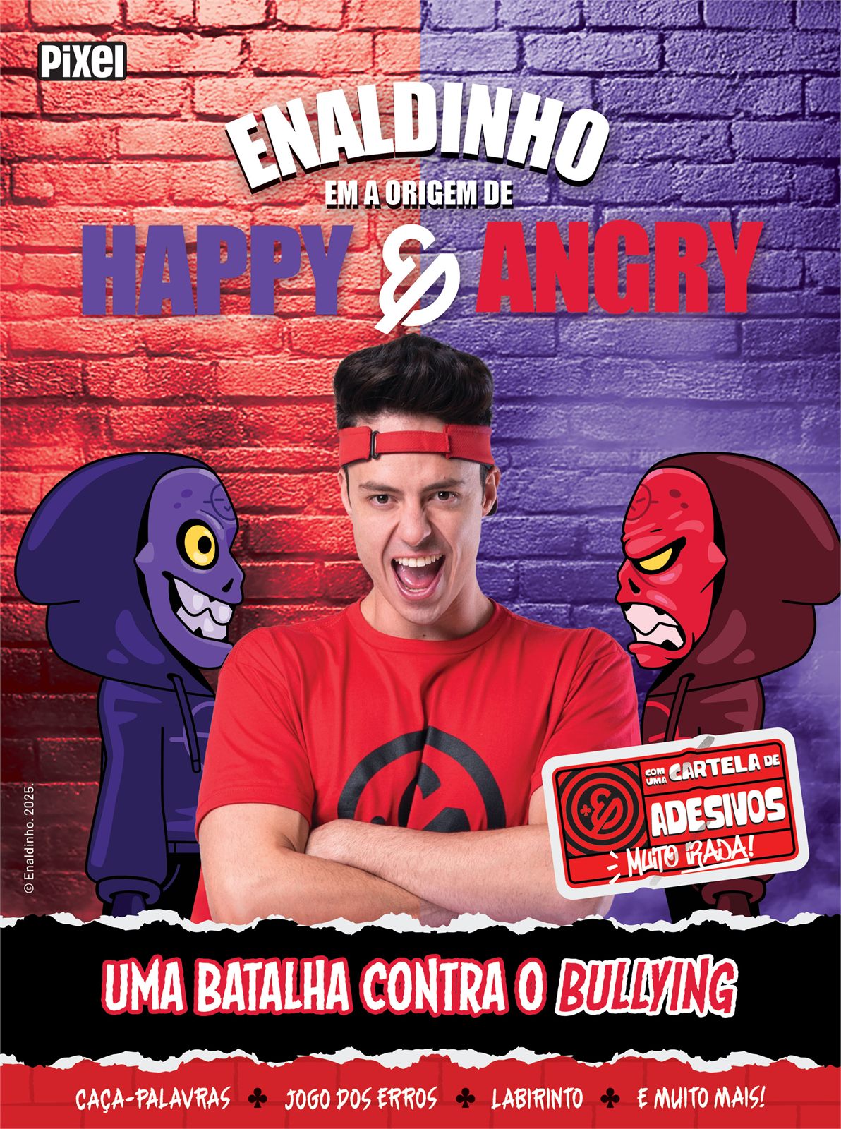 Capa de Enaldinho: A origem de Happy e Angry