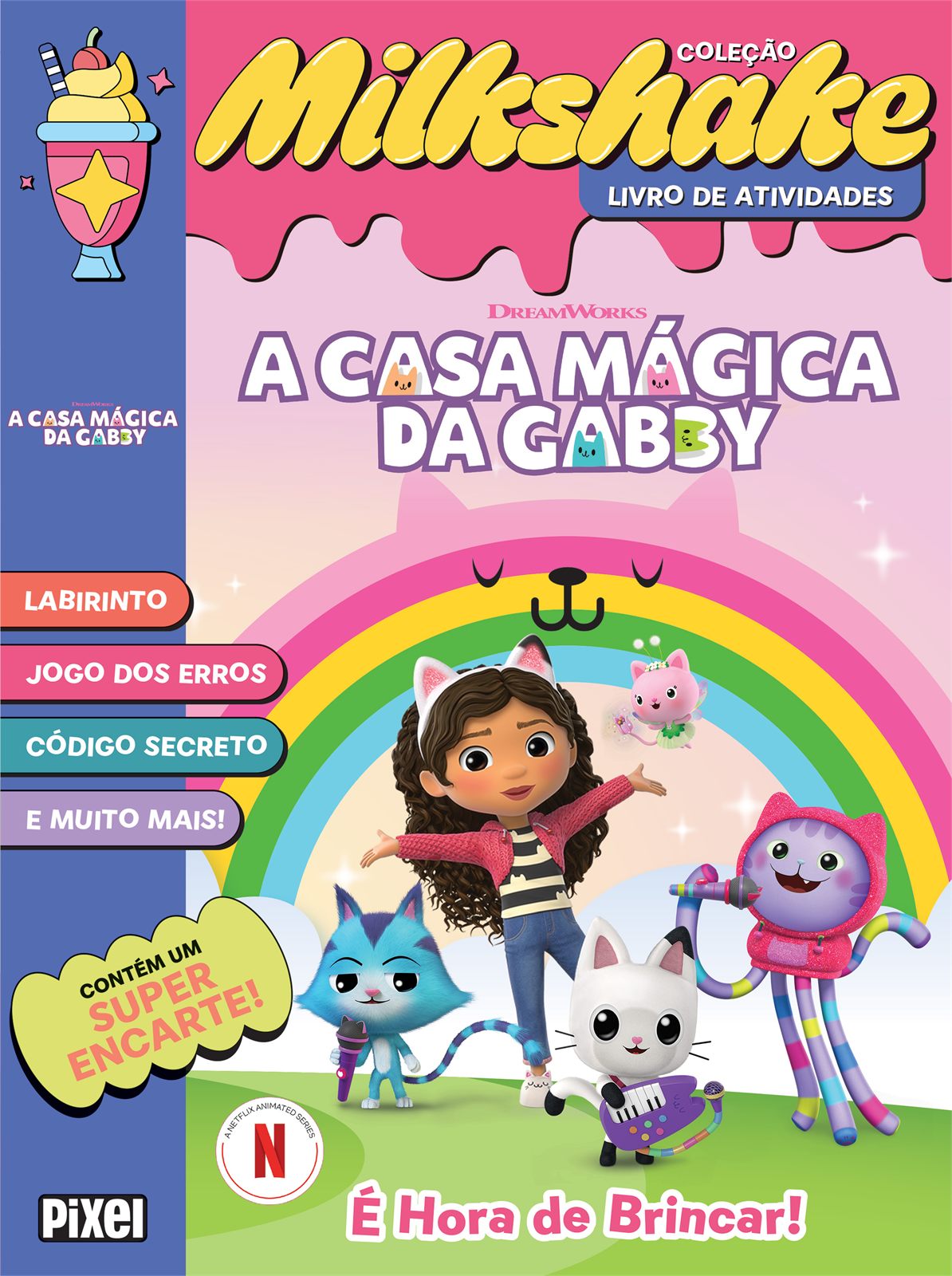 Capa de A Casa Mágica da Gabby: É hora de brincar – Coleção Milkshake