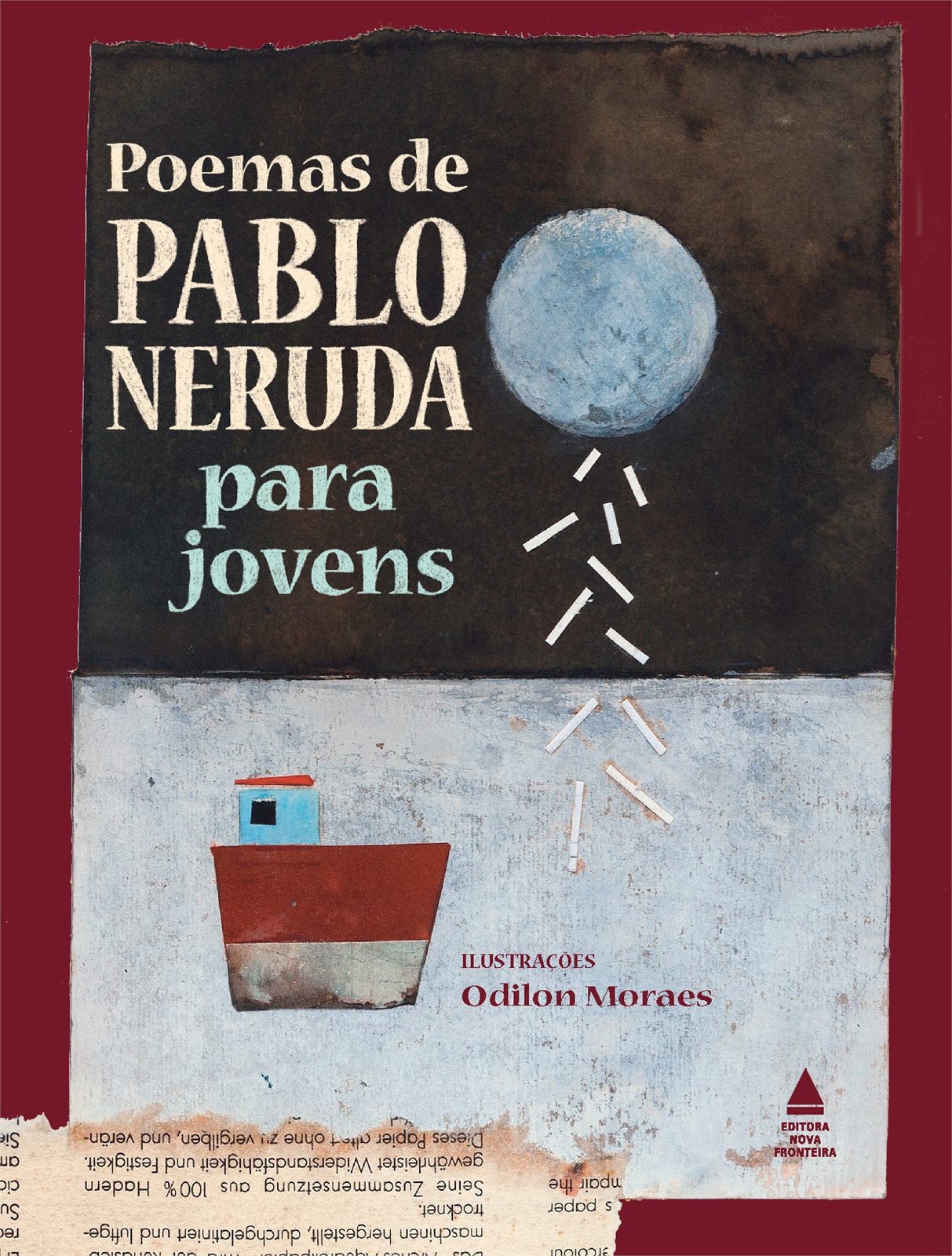 Capa de Poemas de Pablo Neruda para jovens