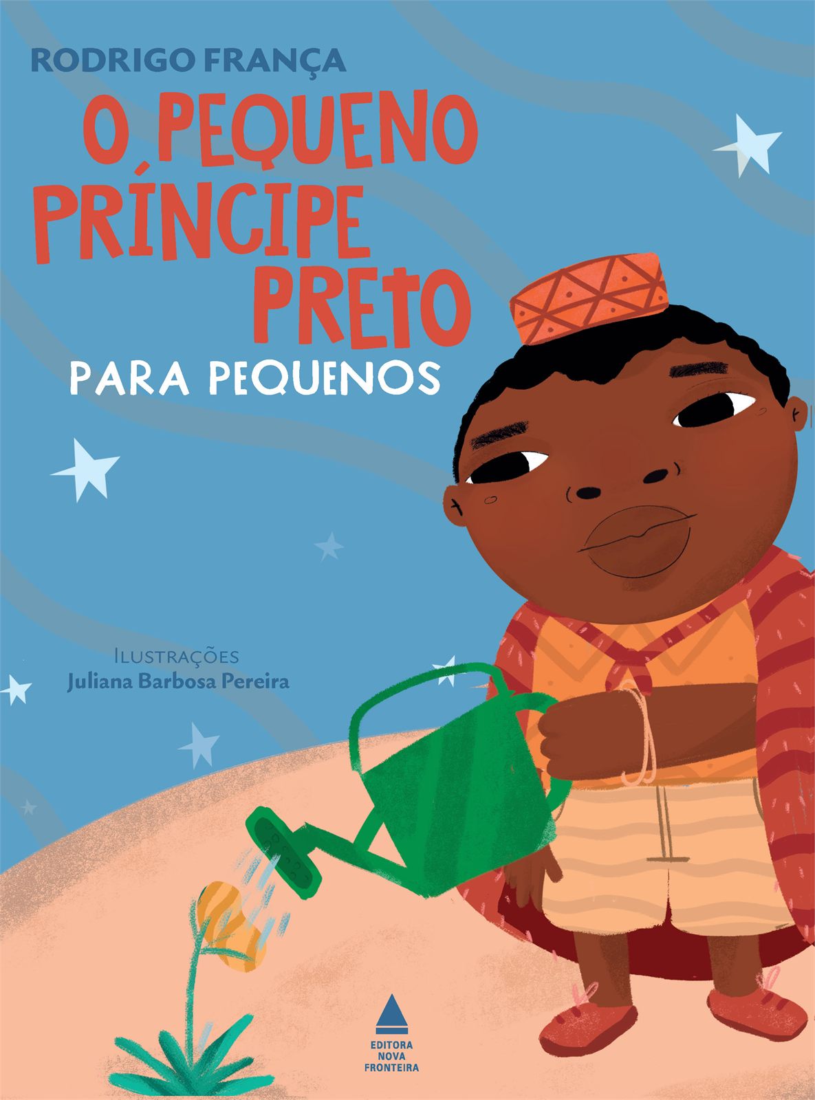 Capa de O pequeno príncipe preto para pequenos