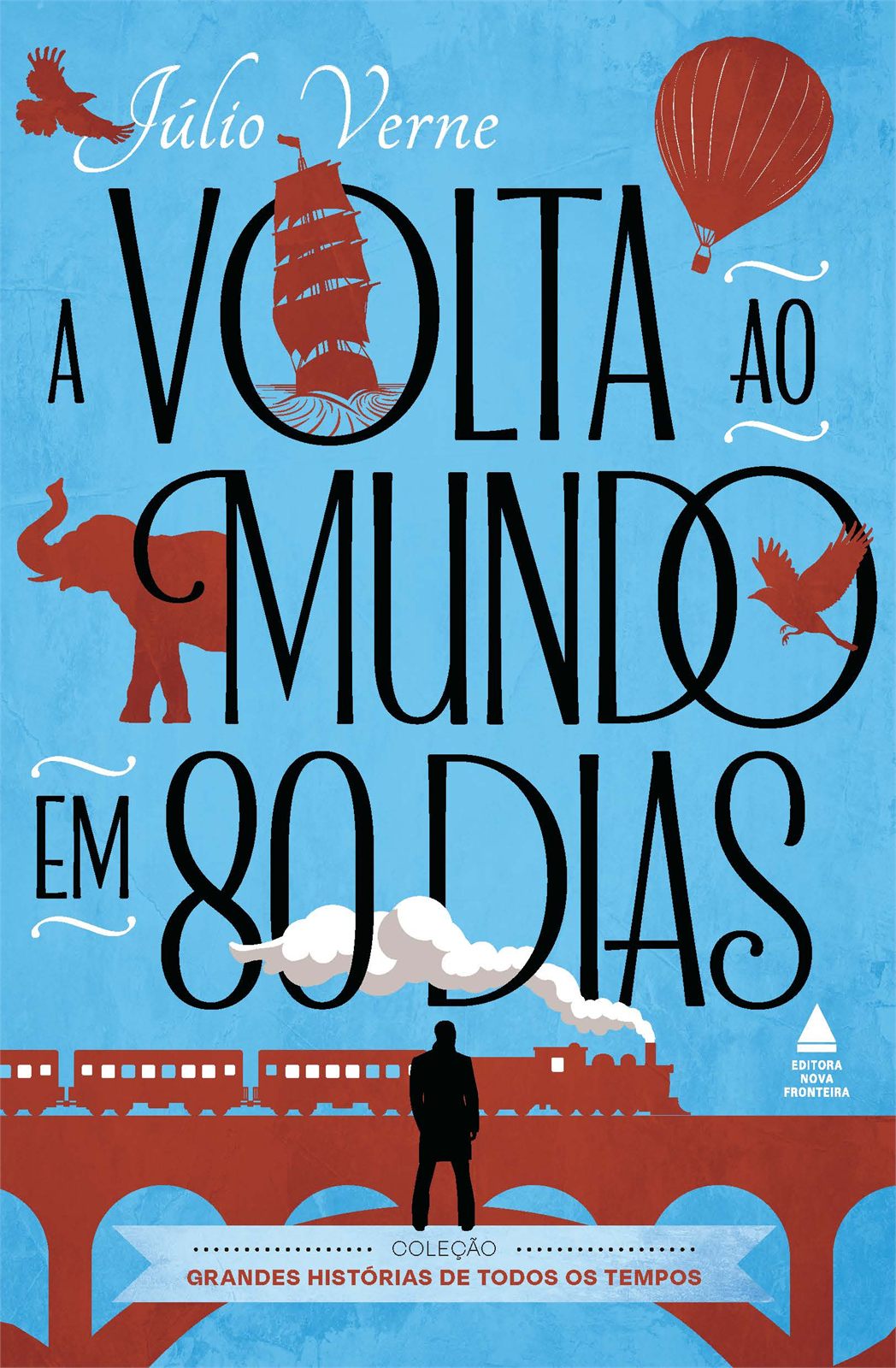Capa de A volta ao mundo em 80 dias
