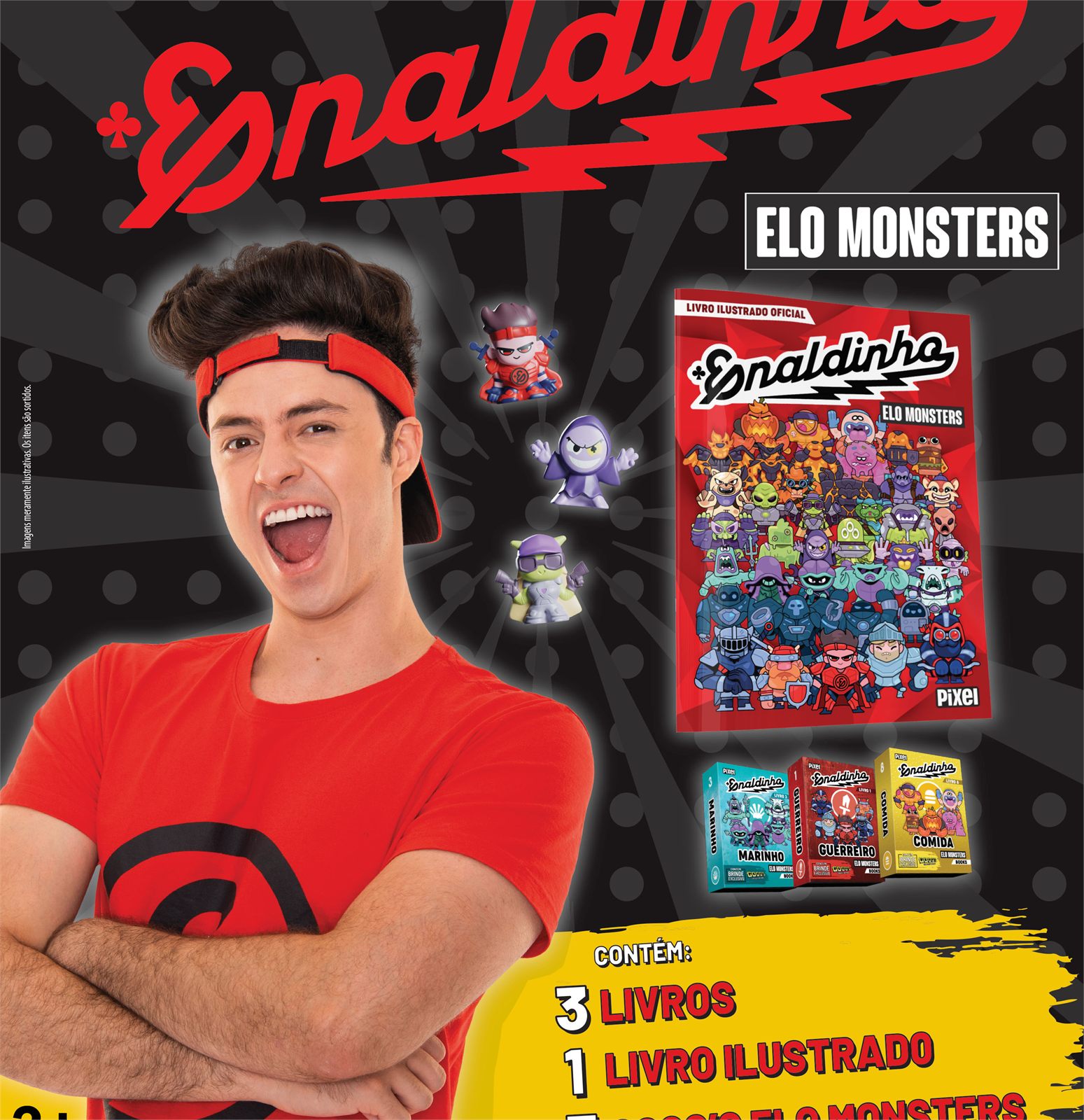 Capa de Coleção Elo Monsters Books – Starter Pack