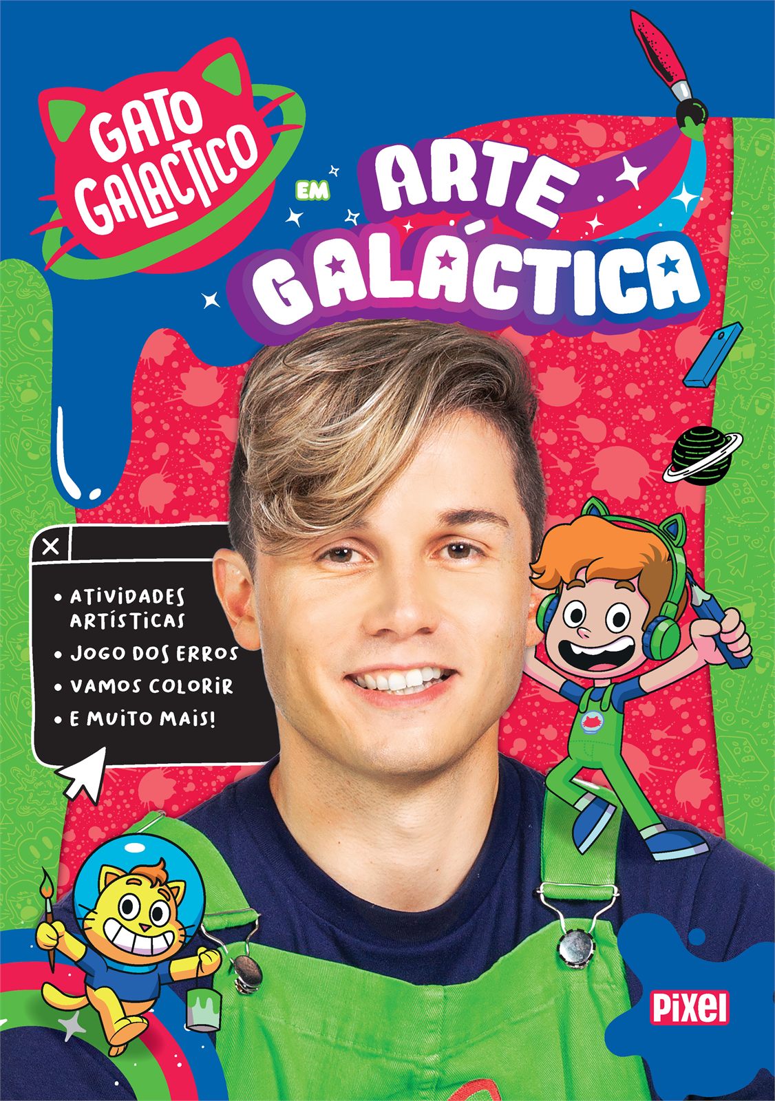 Capa de Gato Galactico em Arte Galáctica