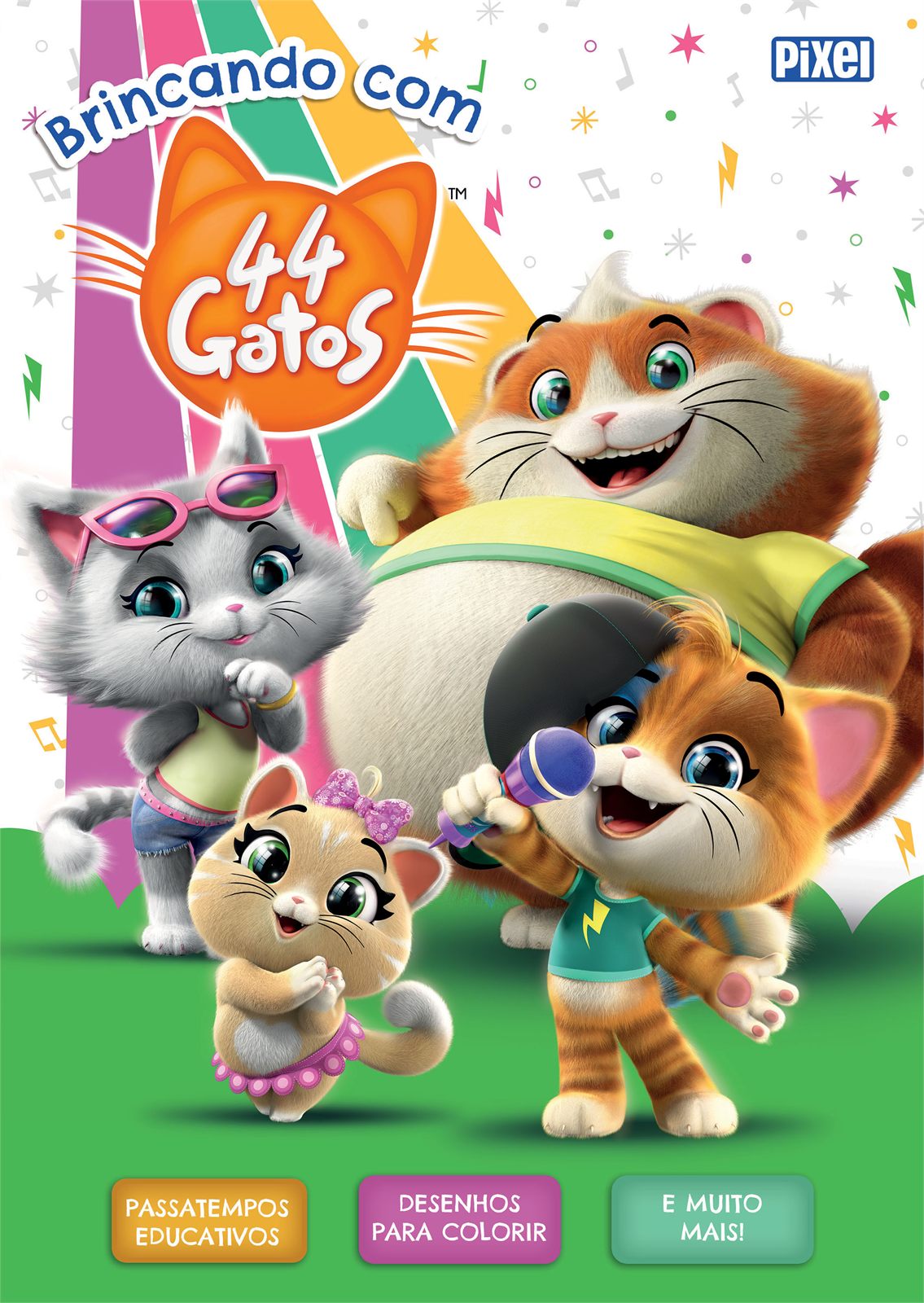 Capa de Brincando Com 44 Gatos