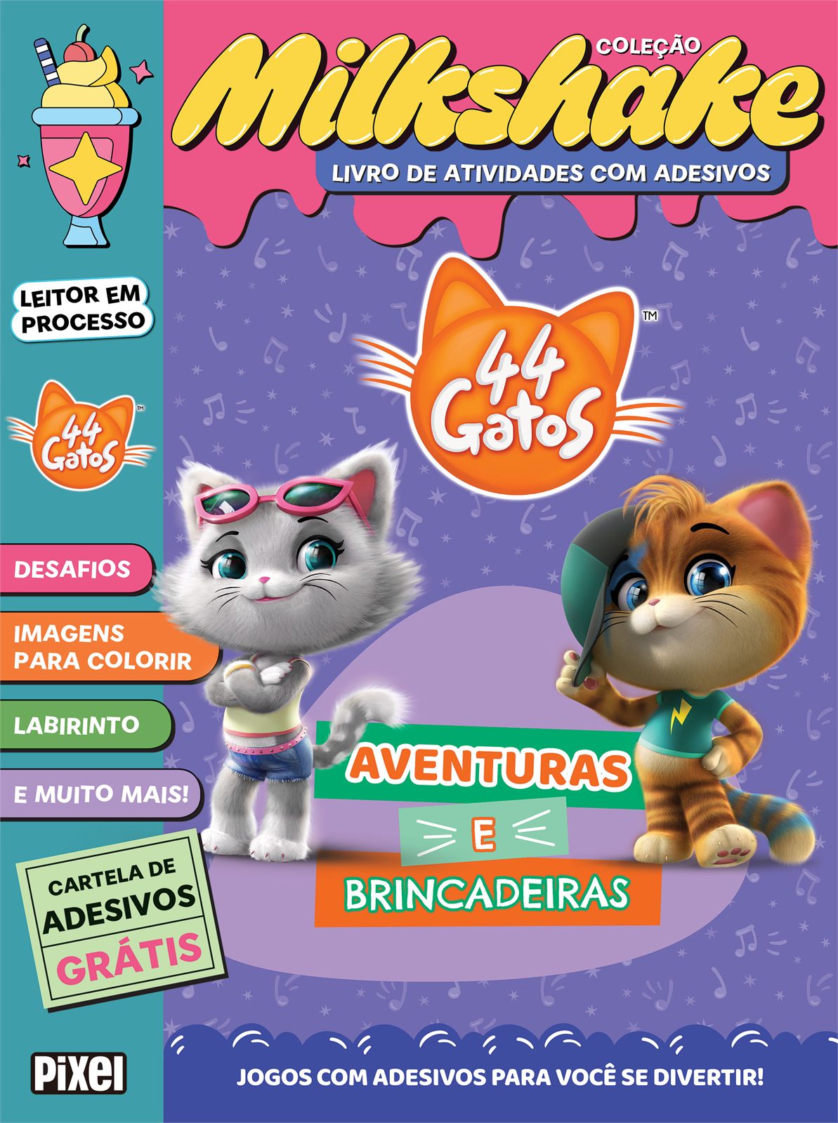 Capa de 44 Gatos – Coleção Milkshake