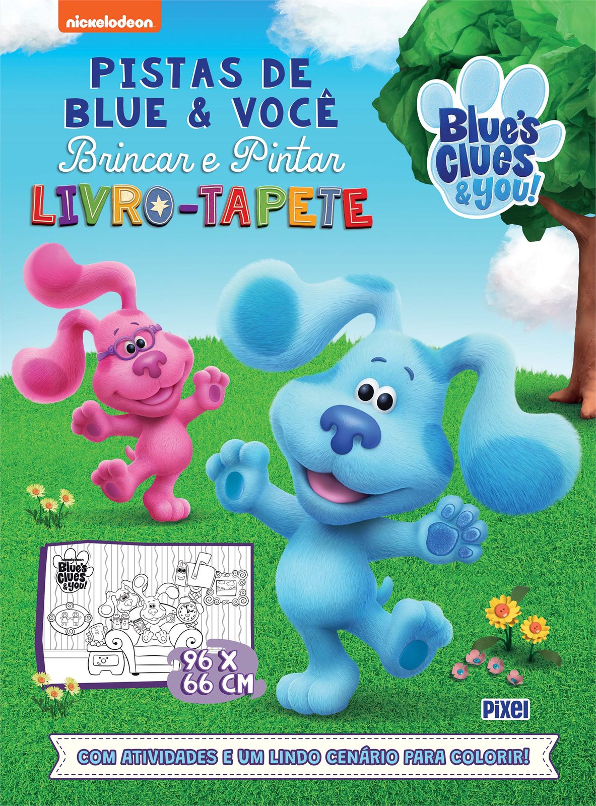 Capa de Livro-tapete as Pistas de Blue