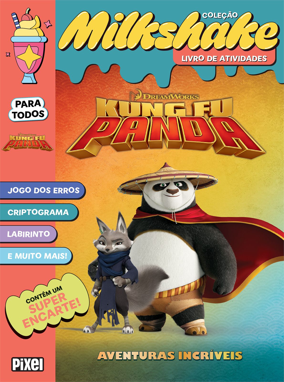 Capa de Kung Fu Panda 4: Uma aventura Animal! – Coleção Milkshake