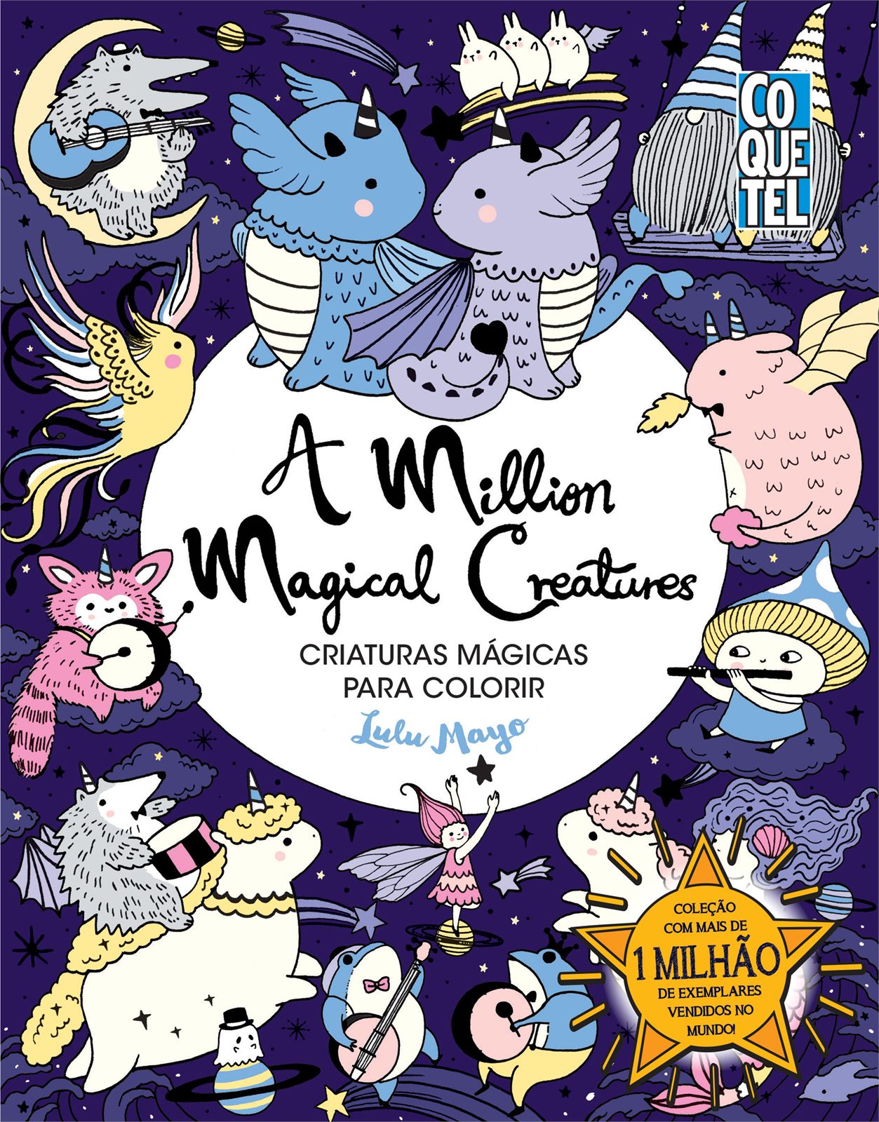 Capa de A Million Magical Creatures: Criaturas mágicas para colorir