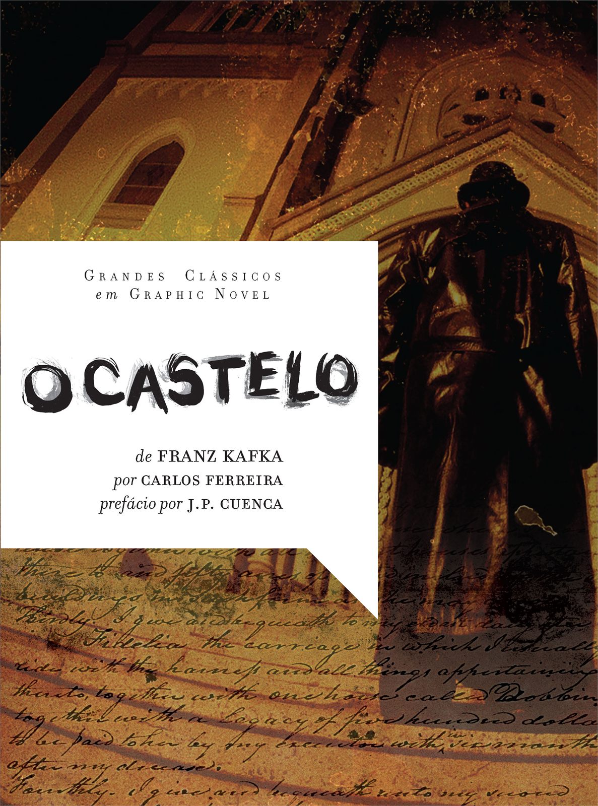 Capa de O castelo em graphic novel