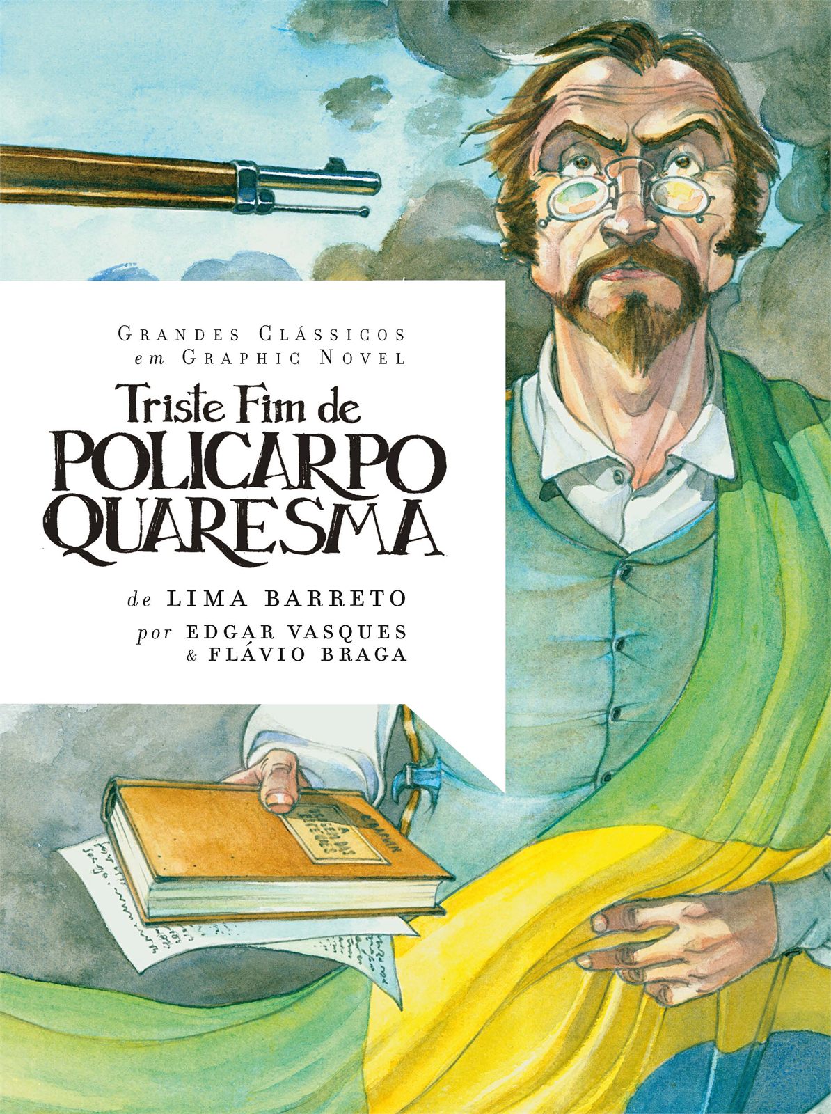 Capa de Triste fim de Policarpo Quaresma em Graphic Novel