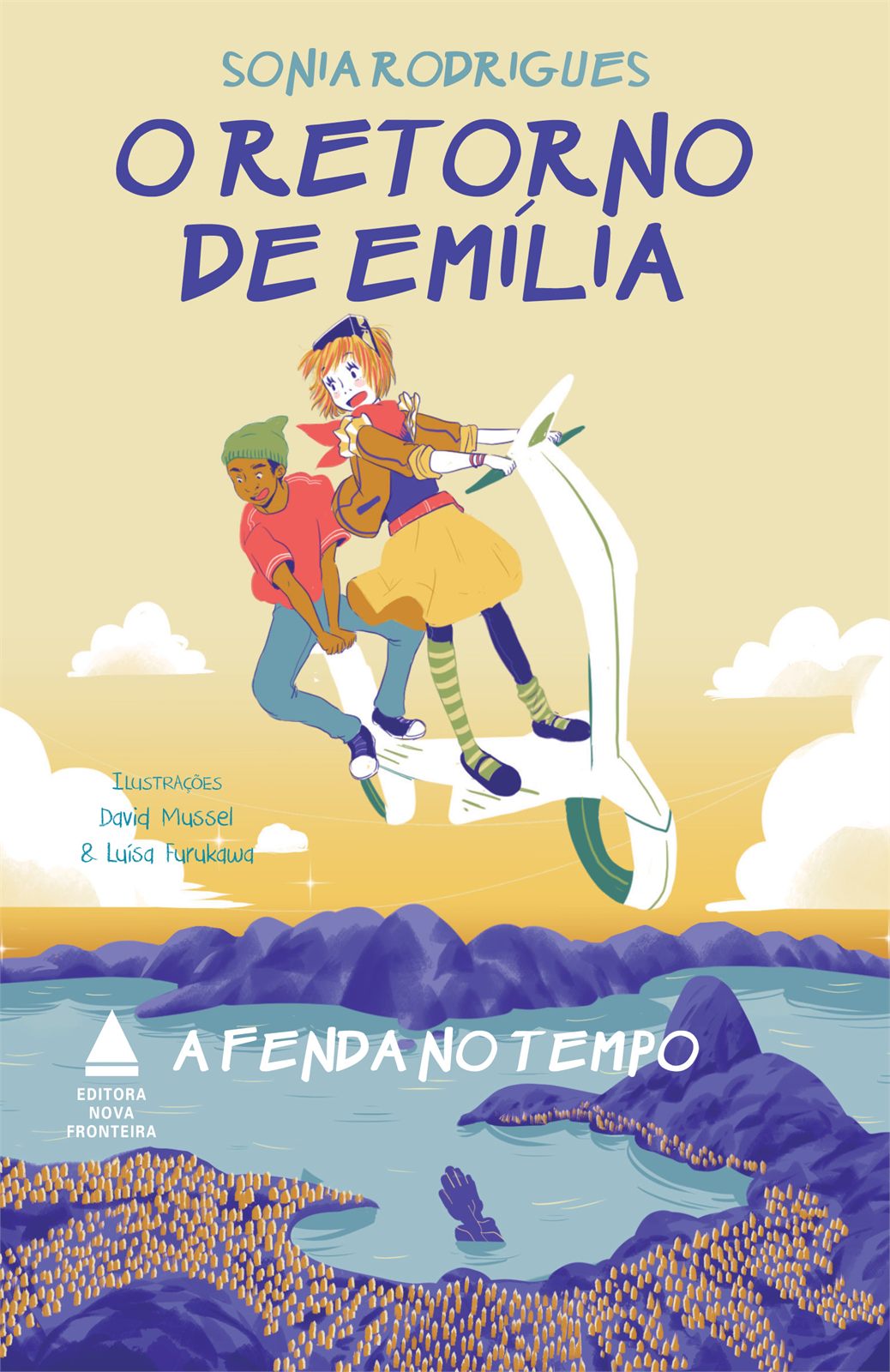 Capa de O retorno de Emília – A fenda no tempo