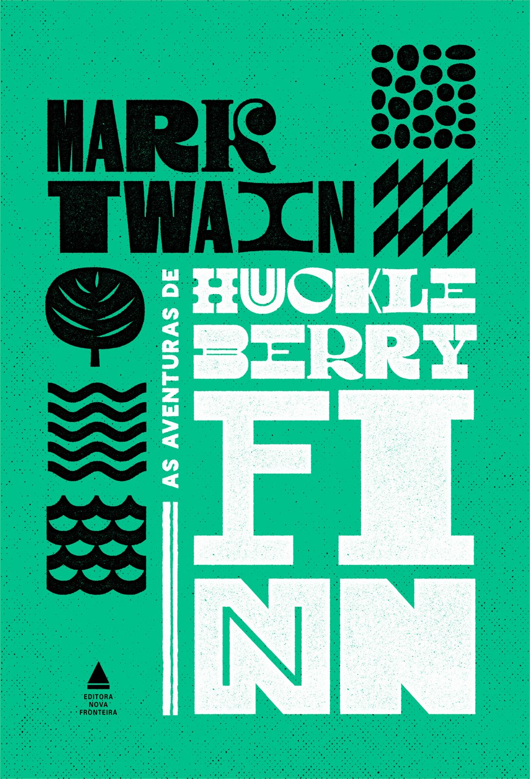 Capa de As aventuras de Huckleberry Finn