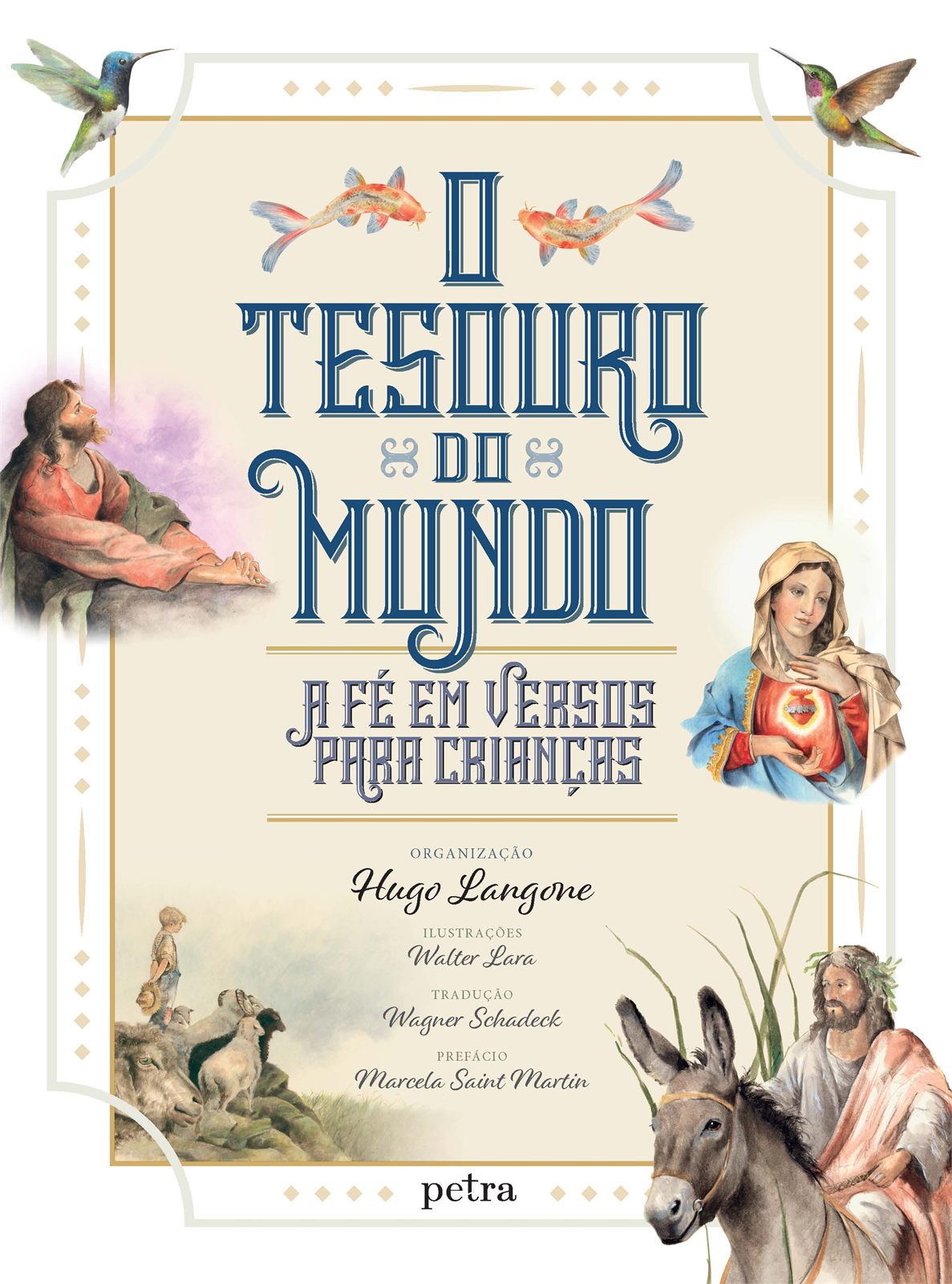 Capa de O tesouro do mundo: A fé em versos para criança